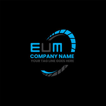 EUM letter logo creative design with vector graphic, EUM simple and modern logo. EUM luxurious alphabet design  