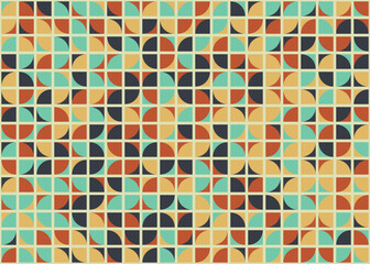 Fototapeta premium Abstract Geometric Pattern generative computational art illustration
