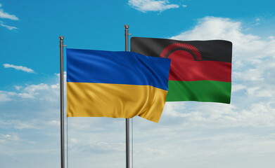 Malawi and Ukraine flag