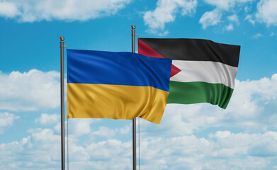 Palestine and Ukraine flag