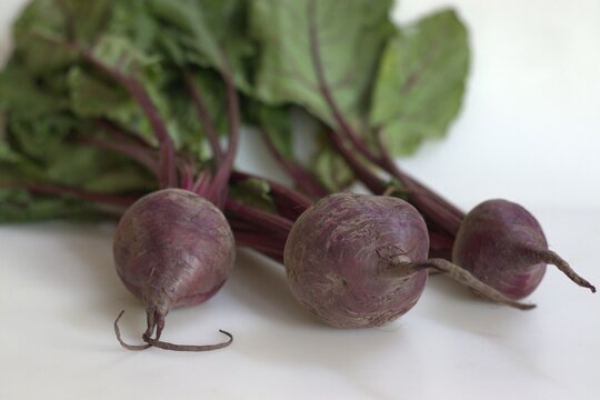 Beetroot or Chukandar with its leaves
