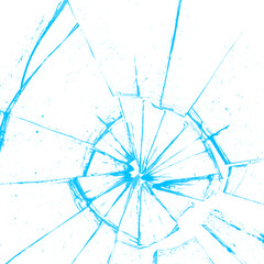 Broken glass effect