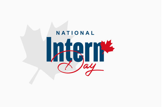 national intern day, background template Holiday concept