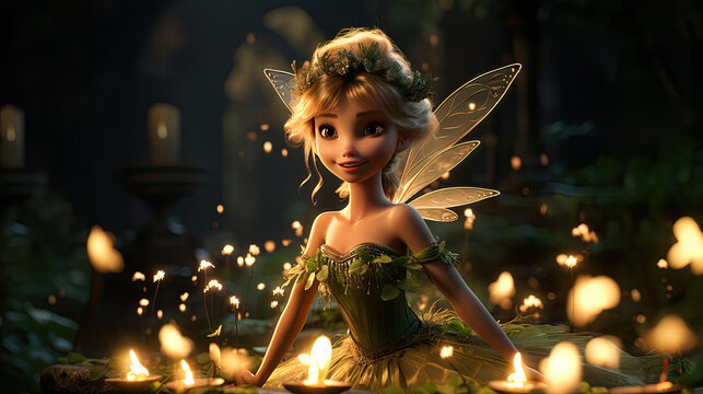 Enchanted Twilight's Grace, created with Generative Al technology