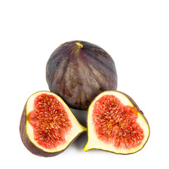 Fig fruit isolated on a white background.