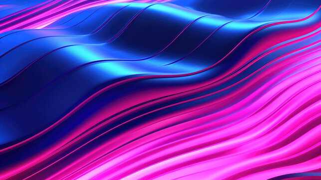 elegant blue and pink waves, jewelry wallpaper style, ai generated image