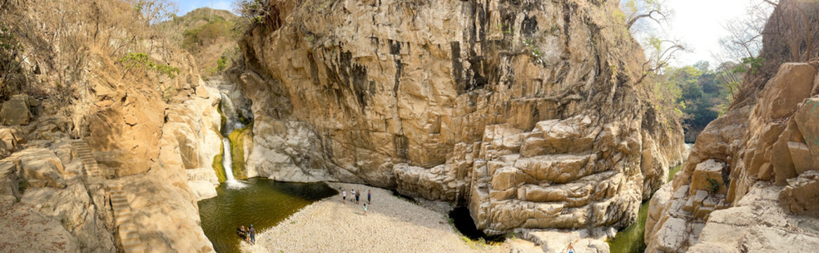 El Salto waterfall in the Manantl&aacute;n Biosphere Reserve, in Minatitlan, Colima, Mexico, Pe&ntilde;a Colorada.