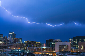 Lightning Strikes in Denver, Colorado