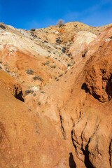 Landscape of Kizil Chin, a place called “Mars” in Altay mountains