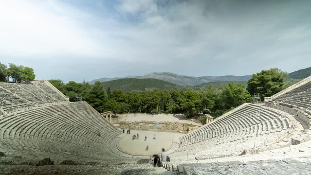 amphitheatre at epidaurus, greece