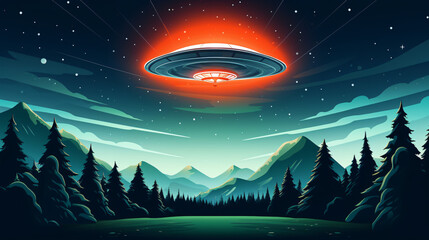UFO Day Explorations: Futuristic Social Media Graphics for Cosmic Conversations