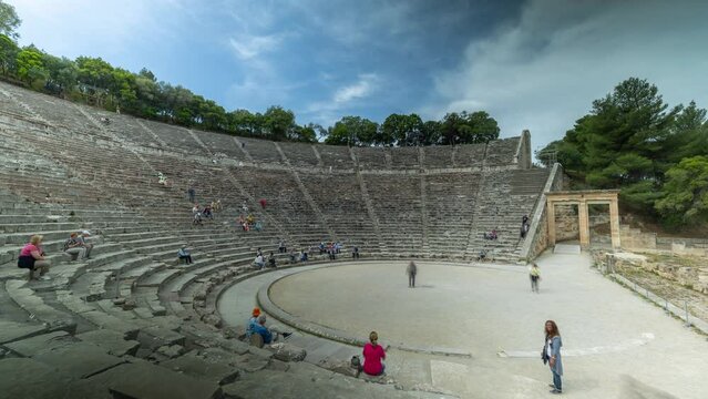 amphitheatre at epidaurus, greece