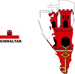 GIBRALTAR  território ultramarino britânico na costa sul da Espanha.