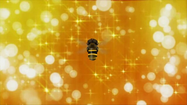 honey bee background and 2d animation, bug insect, animal