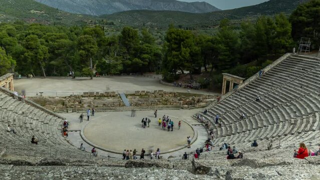 amphitheatre at epidaurus, greece