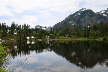 Picture Lake, Mount Baker, Washington 