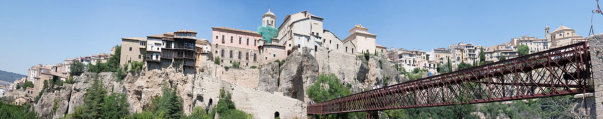 Panorámica de Cuenca, puente de San Pablo y Casas Colgadas