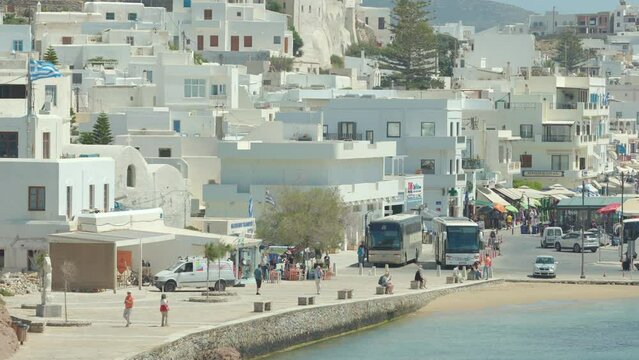 Naxos town in naxos greece