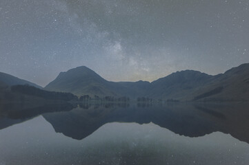 Buttermere Milky Way reflections
