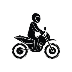 Fototapeta na wymiar Biker, chopper, motorbike icon