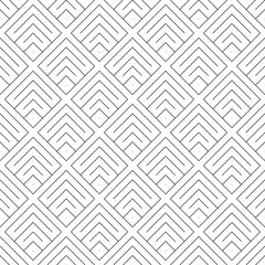 Seamless japanese mountains pattern. Repeated chevrons, diamonds, angle brackets background. Squama ornament. Scales image. Ancient window tracery motif. Digital paper for textile print. Vector art