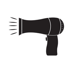 hairdryer icon logo vector design template