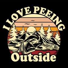 I Love Peeing Outside