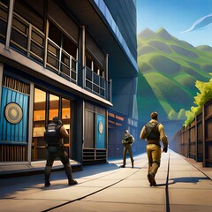 people walking on the street