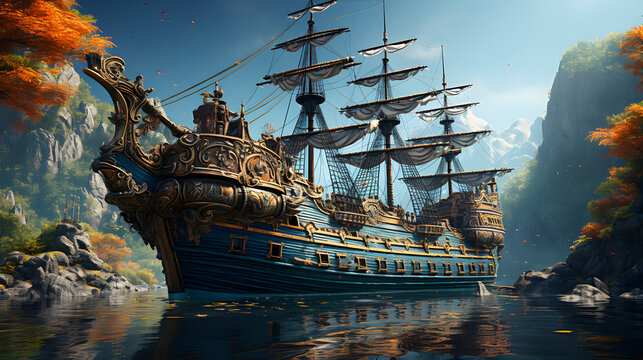 Extravagant Sea Ship 03