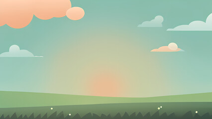 Colorful minimalist wallpaper, wallpaper illustration.