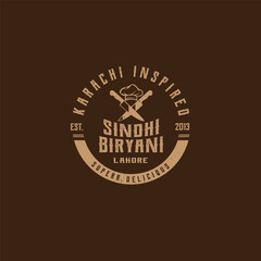 Vintage logo for food shops