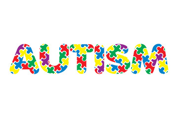 Autism Awareness Puzzle sign