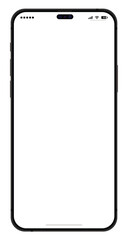 New Phone 2023 black - portrait, dynamic island, statusbar, buttons
