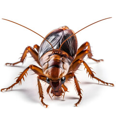 cockroach isolated on white