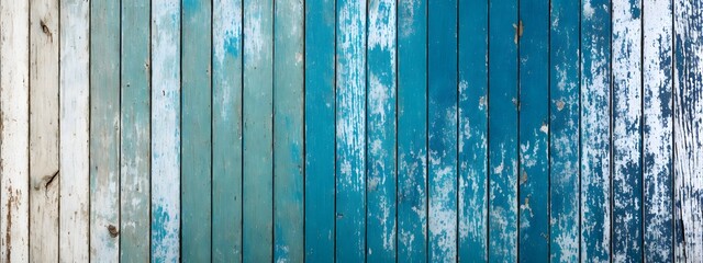 Fototapeta na wymiar Turquoise wooden planks background. Wooden texture. Turquoise wood texture. Wood plank background. Perfect for a natural or vintage theme. Rustic hardwood planks. Generative AI