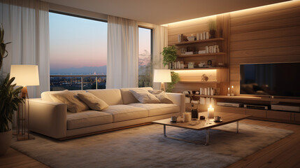 Fototapeta premium Empty living room
