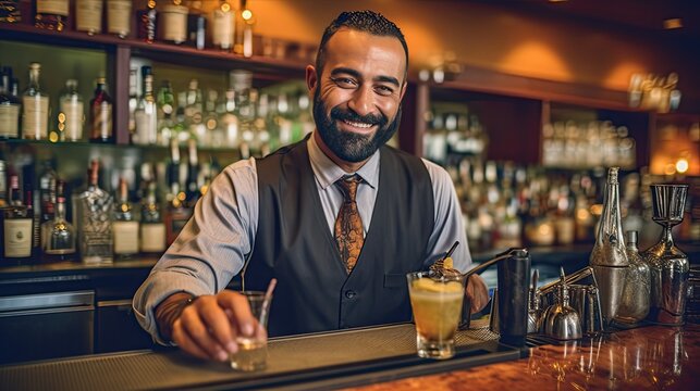 bartender in bar