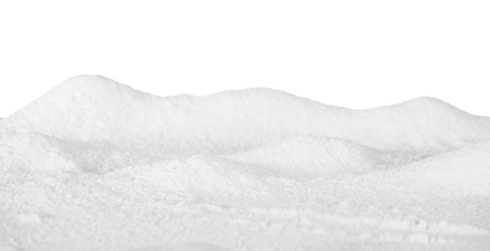 White snow landscape isolated