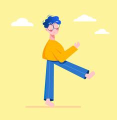 cartoon, vector, illustration, people, boy, art, child, chef, kid, person, business, ideas, worker, concepts, character, painting, cook, businessman, food, heart, men