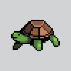 Fototapeta premium Pixel art illustration Turtle. Pixelated Turtle. Sea turtle coral icon pixelated for the pixel art game and icon for website and video game. old school retro.