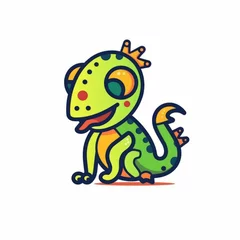 Fotobehang Gecko Logo © Aia Warden