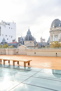 Terrace viewpoint of the Cassara Building, in downtown Buenos Aires, Argentina