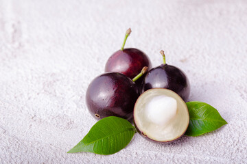Jabuticaba, a fruit full of healthy properties, close-up view