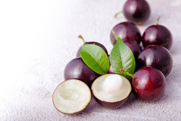 Jabuticaba, a fruit full of healthy properties, close-up view
