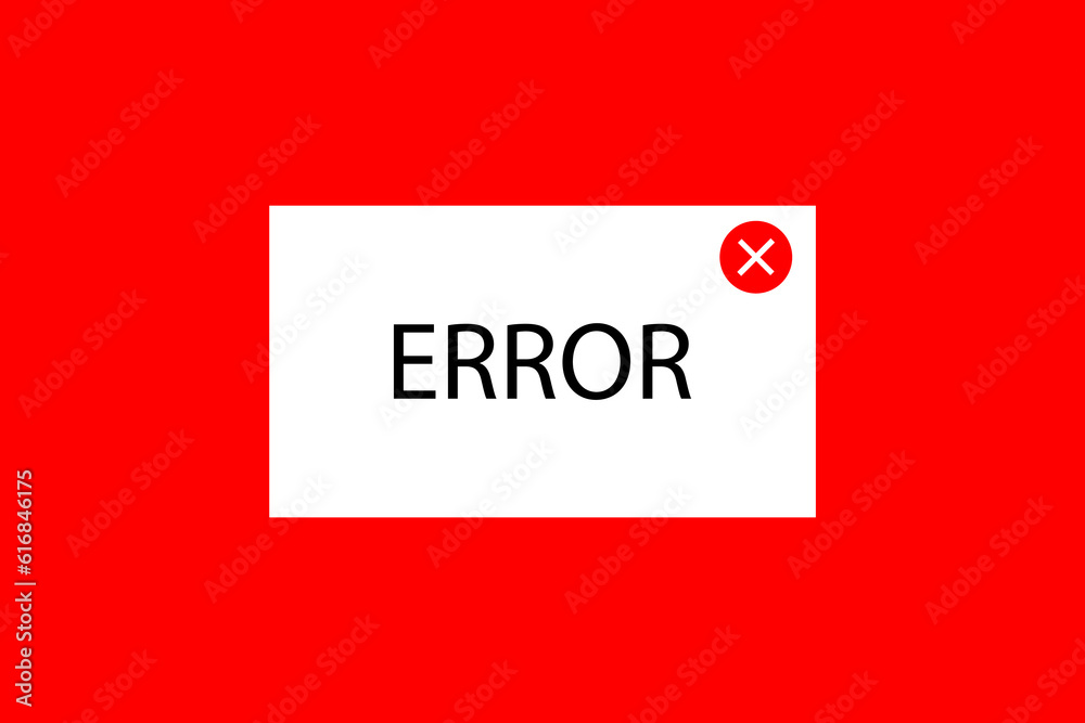 Aufkleber window operating system error warning. vector illustration. stock image.