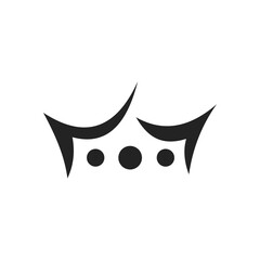 crown logo template. Icon Illustration Brand Identity. Isolated and flat illustration. Vector graphic