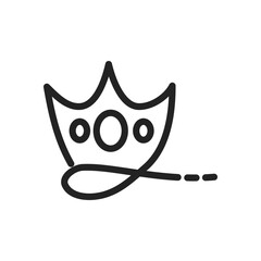 crown logo template. Icon Illustration Brand Identity. Isolated and flat illustration. Vector graphic