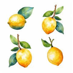 Watercolor image of a lemon.