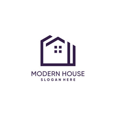 Fototapeta premium Home logo idea with modern concept design
