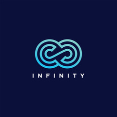 Infinity logo idea with modern concept design